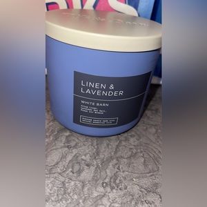 Linen and lavender 3wick candle